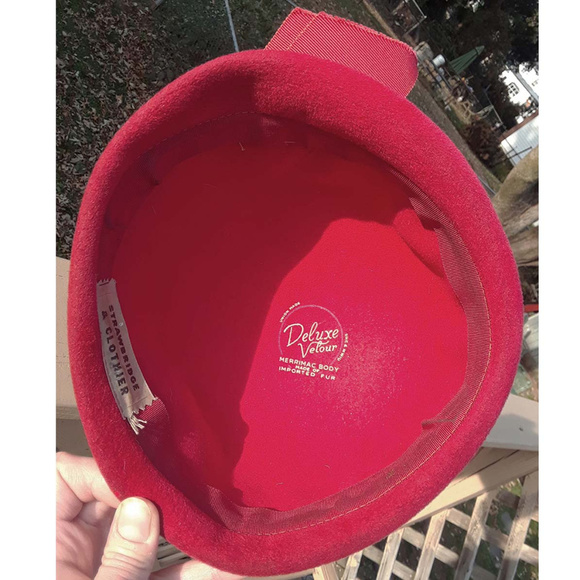 Vintage Strawbridge & Clothier Wool Cloche Hat - Picture 3 of 8